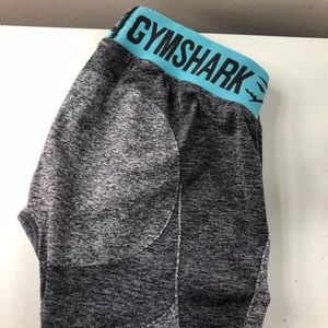 GymShark FLEX LEGGINGS (CHARCOAL MARL/DUSKY TEAL)
